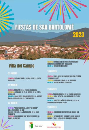 Imagen Programa de Festejos - San Bartolomé 2023