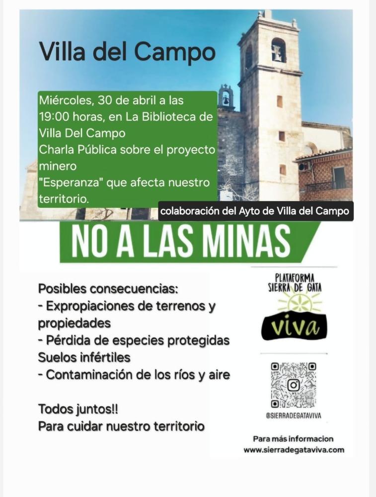 Imagen Charla informativa relativa al proyecto minero Esperanza.