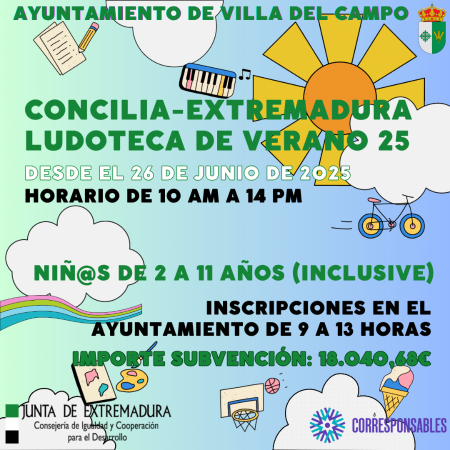 Imagen CONCILIA EXTREMADURA - Ludoteca Rural 2025