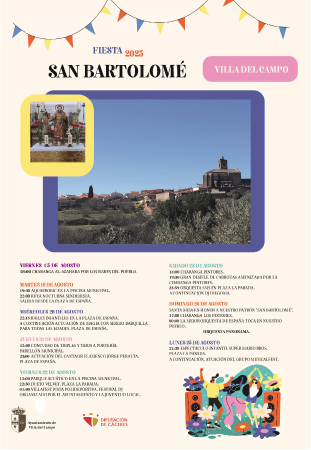 Imagen Programa Fiestas San Bartolomé 2025