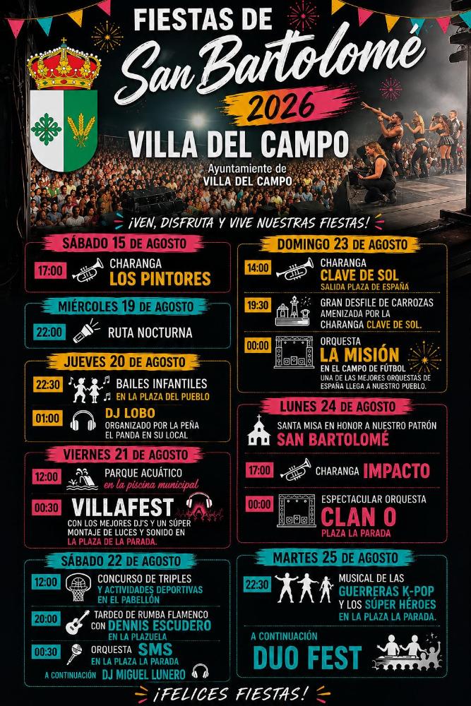 Imagen PROGRAMA FIESTAS SAN BARTOLOMÉ 2026